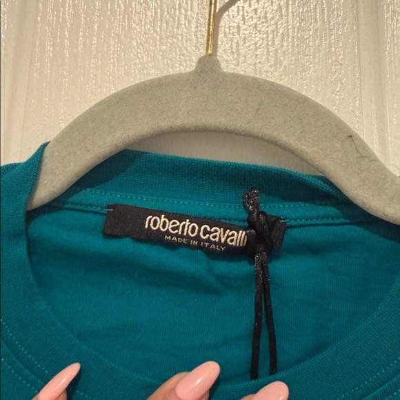 ROBERTO CAVALLI Hawaii-Print Cotton T-shirt - Picture 8 of 11